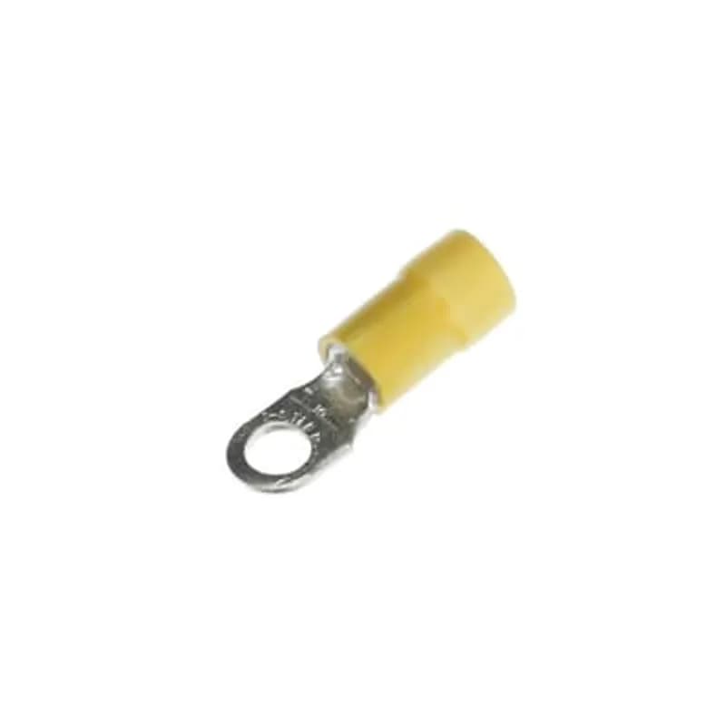 ABB - Installation Products RC367-250 - Expanded Vinyl Insulated Ring Terminal, Length 1.06 Inches, Width .31 Inches, Maximum Insulation .250, Bolt Hole #10, Wire Range #12-#10 AWG, Color Yellow, Copper, Tin Plated, 500 Pack
