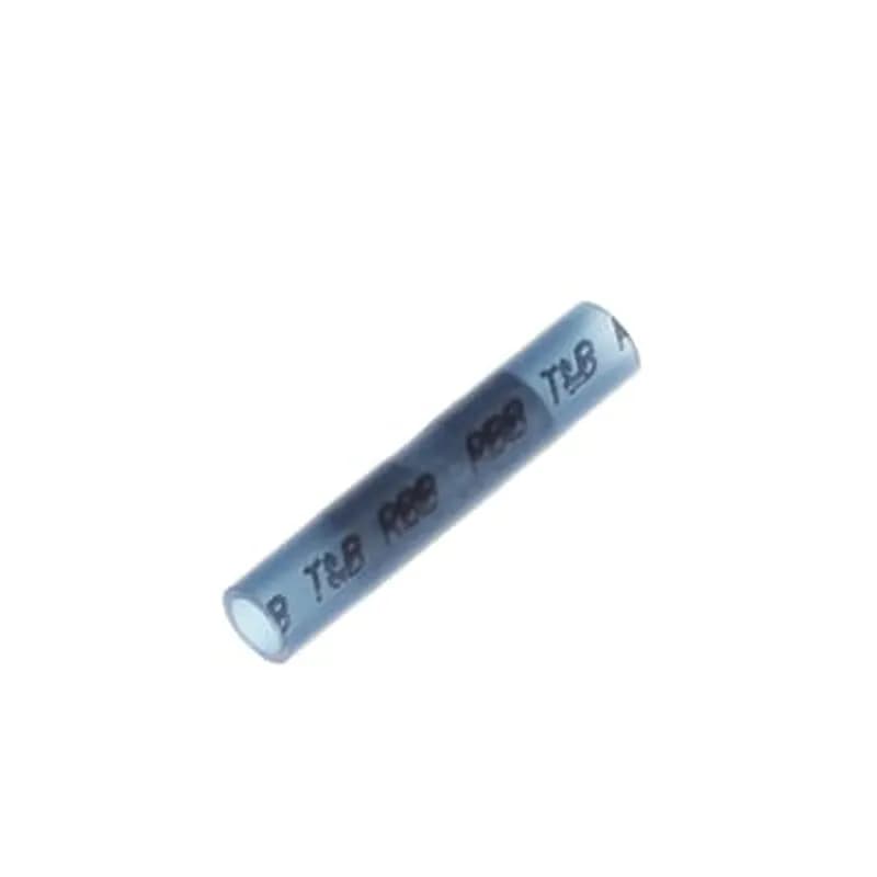 ABB - Installation Products RBB21 - Nylon Insulated Butt Splice, Length 1.19 Inches, Width .21 Inches, Maximum Insulation Diameter .148, Wire Range #16-#14 AWG, Color Blue, Copper, Tin Plated, 1,000 Pack