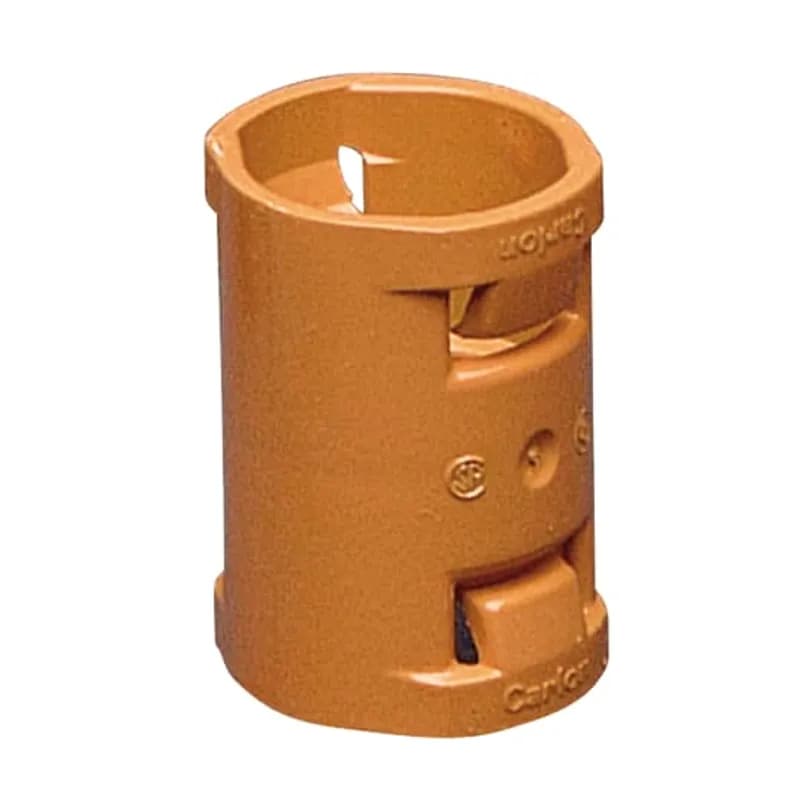 3/4 Inch Non-metallic orange coupling.
