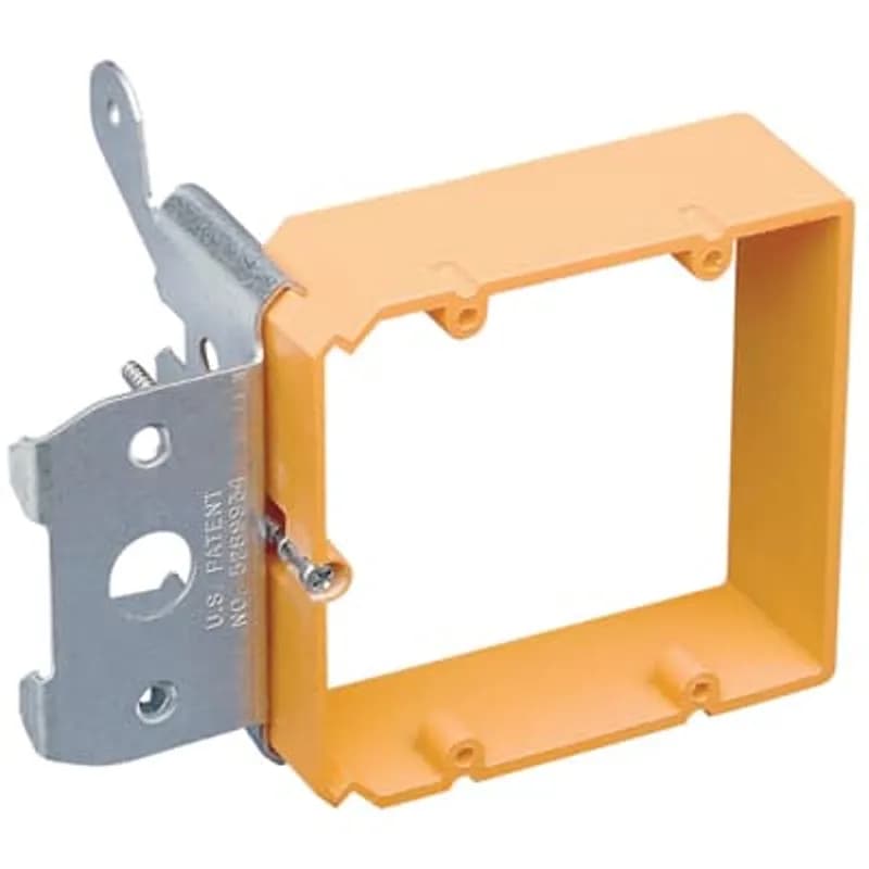 ABB - Installation Products SC200ADJC - Two-Gang Low-Voltage Adjustable Bracket, Color Orange, Material Non-Metallic
