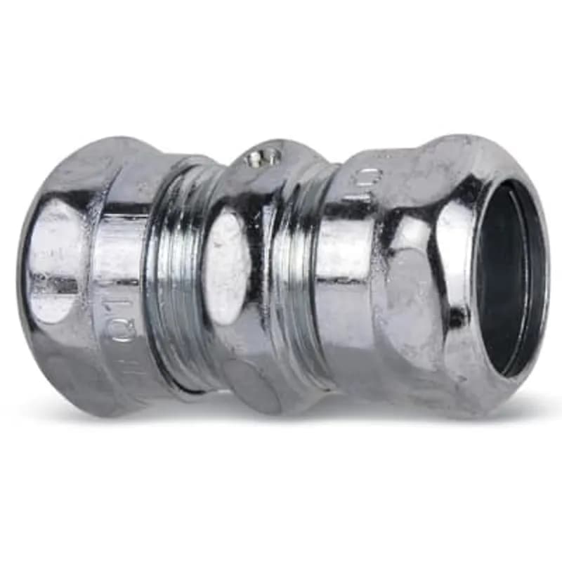 ABB - Installation Products 5420 - 1-1/4 Inch Coupling, Steel Electro Zinc Plated for Use with EMT Conduit