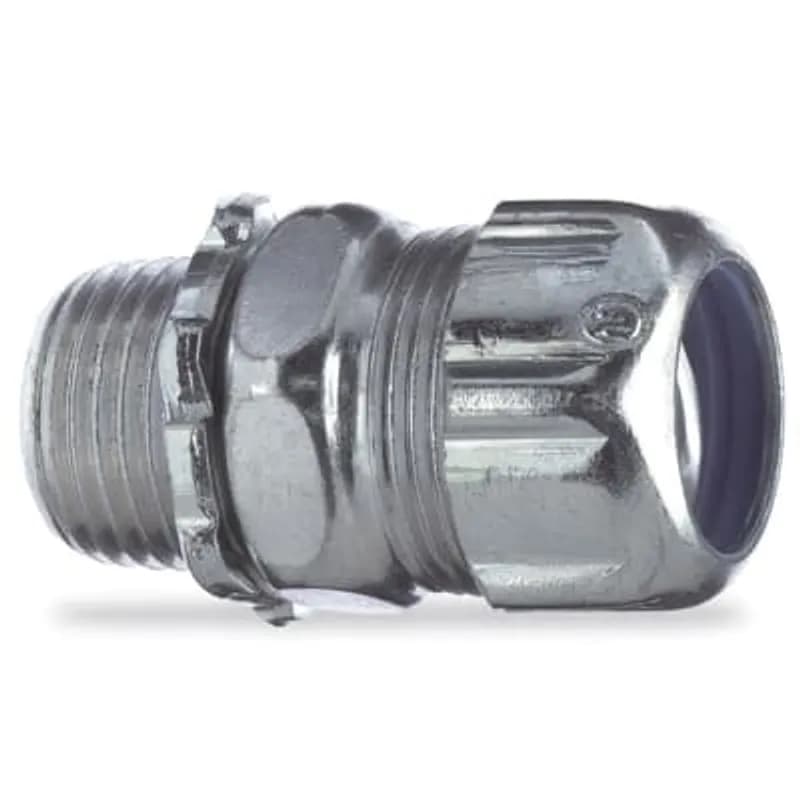 ABB - Installation Products 5232 - Liquidtight Conduit Fitting, Straight, Steel, 1/2 Inch, Non-Insulated Steel