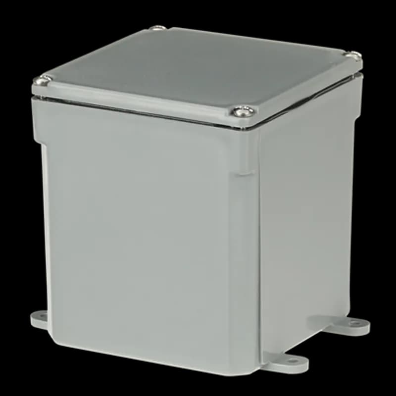 Molded Junction Box, Length 4 Inch x Width 4 Inch x Depth 4 Inch, Material PVC, Color Gray, Pack of 10