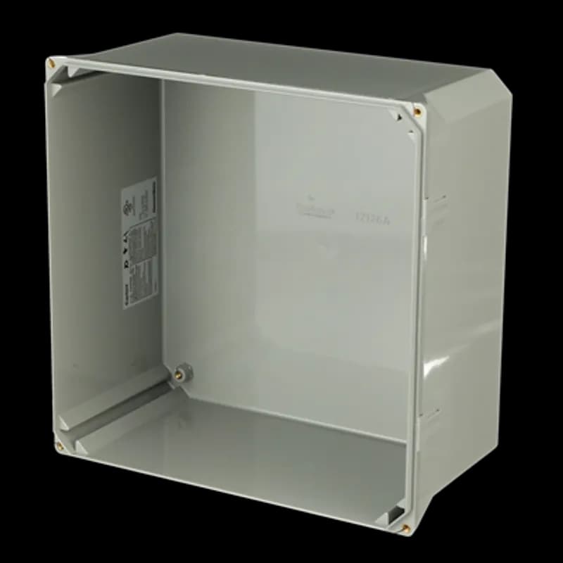 Circuit Safe Polycarbonate NEMA Enclosure Assembly with screw-on opaque cover, 12 Inches x 12 Inches x 6 Inches