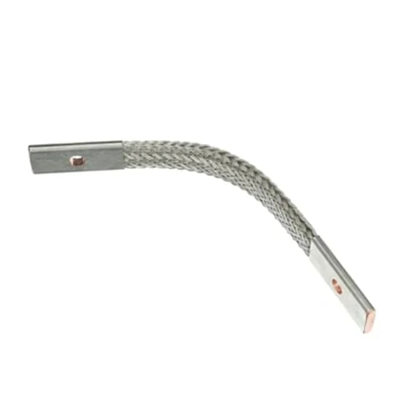 ABB - Installation Products FBG16-1 - Bonding Jumper, Tinned Copper, 16 Inch Long x 1.5 inch wide x .38 inch Thick, Pads 1.5 inch wide x 3.5 inch long, One 0.563 inch Diameter Holes each side. Circular Mil Area 307,200.