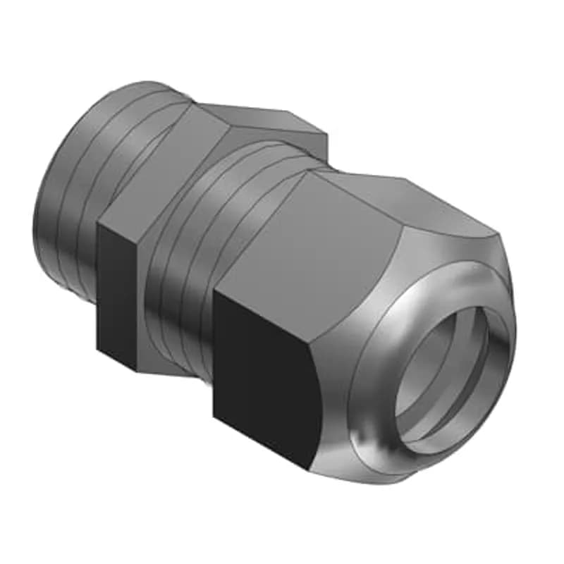 ABB - Installation Products CC-ISO40-G - Cable Gland with ISO/Metric Threads, ISO Thread Size 40mm, Cord Range 0.748 Inch/19mm to 1.10 Inch/28mm, Thread Length 0.790 Inch/20mm, IP68 Rating, Halogen Free, Nylon, Gray