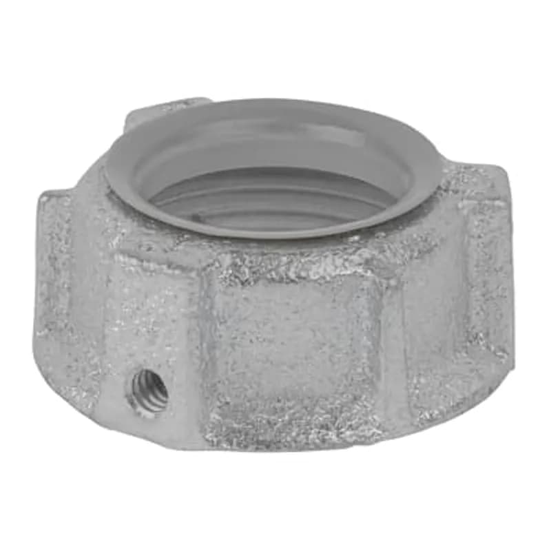 1 Inch, Insulated Bushing, Iron-Zinc Plated, For Use with Rigid/IMC Conduit