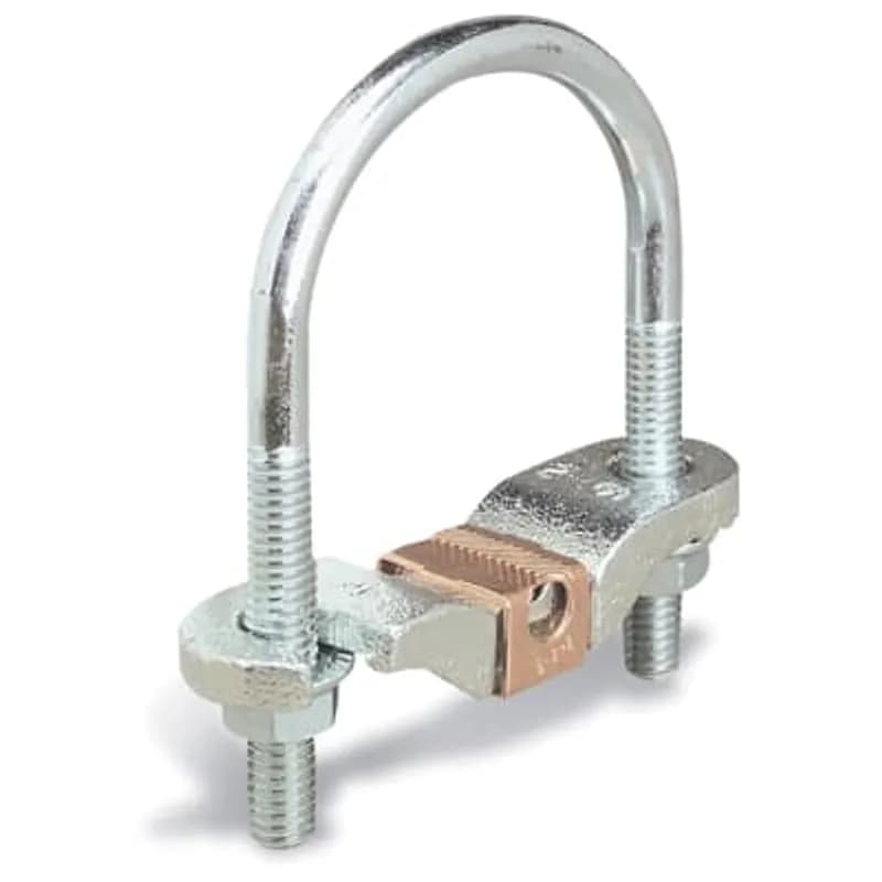 ABB - Installation Products 2-TB - Waterpipe Mallable Iron Ground Clamp for Wire Range 6 - 2, Water Pipe Size 1/2, 3/4, 1, or rebar 4 - 10