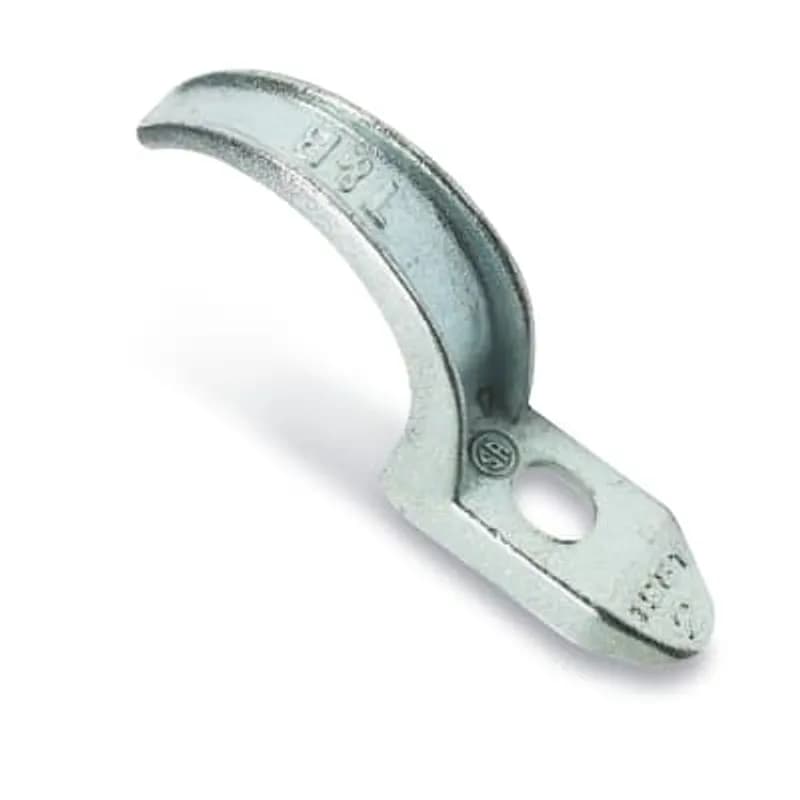 ABB - Installation Products 1281 - 2 Inch, Pipe Strap, Malleable Iron, Electro Galvanized Finish for Use with Rigid/IMC Conduit