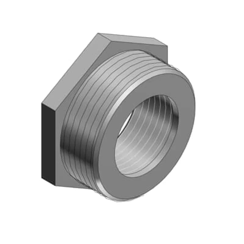 ABB - Installation Products 1262 - 1-1/4 Inch to 1/2 Inch Female Reducer, Malleable Iron for Use with Rigid/IMC Conduit