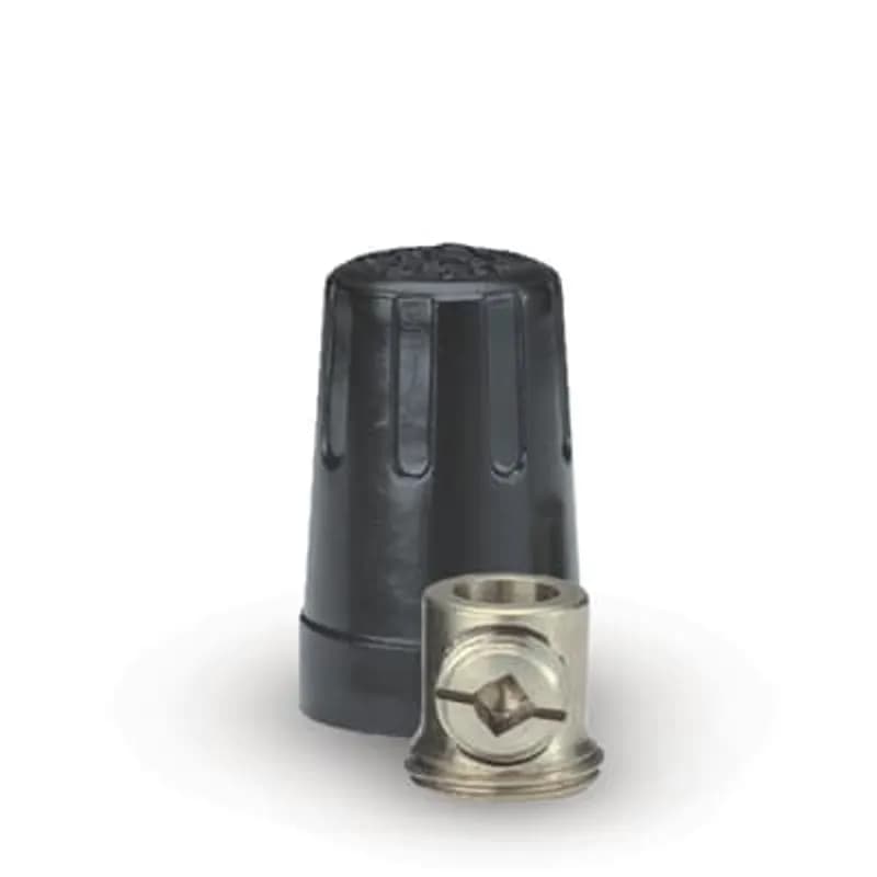 ABB - Installation Products 1C-CDN - Marrette #1 set screw wire connector. Anti-vibration. Cap and insert combination screw & brass barrel. Rated 150 degrees C - 600 Volts. Wire range: 18-12. Package of 3.