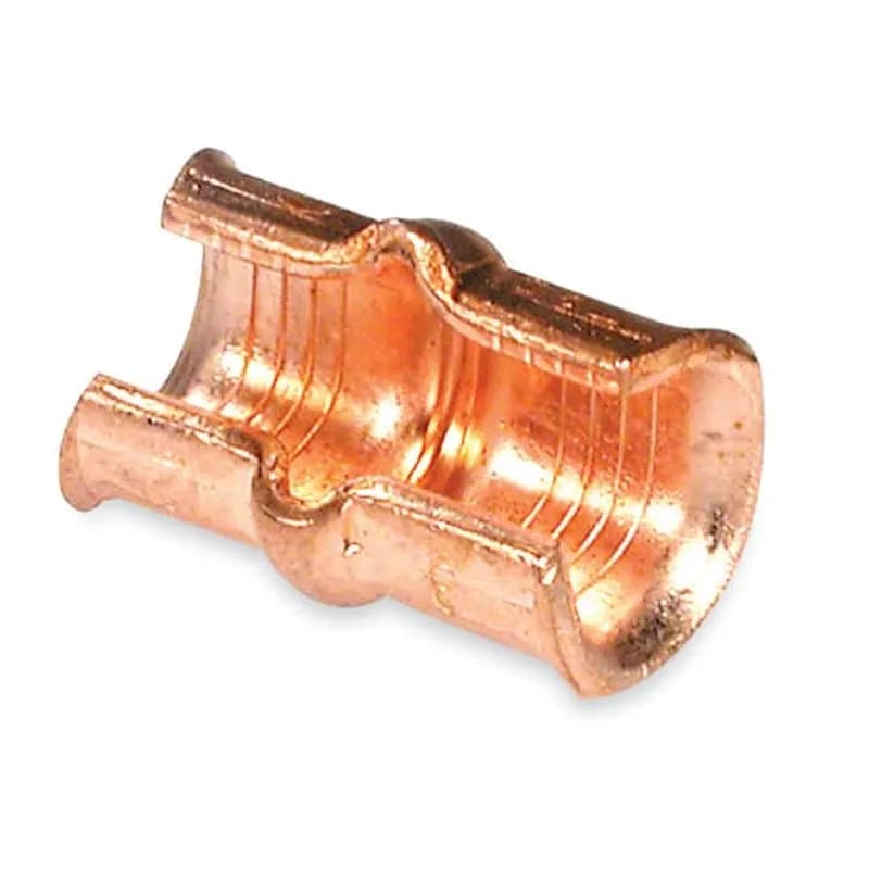 ABB - Installation Products CTL30L-12 - Copper One-Hole Lug, Long Barrel, Max 35kV, 3/0 Str. Wire, 1/2 Bolt Size, Tin Plated, Die Color Code Orange