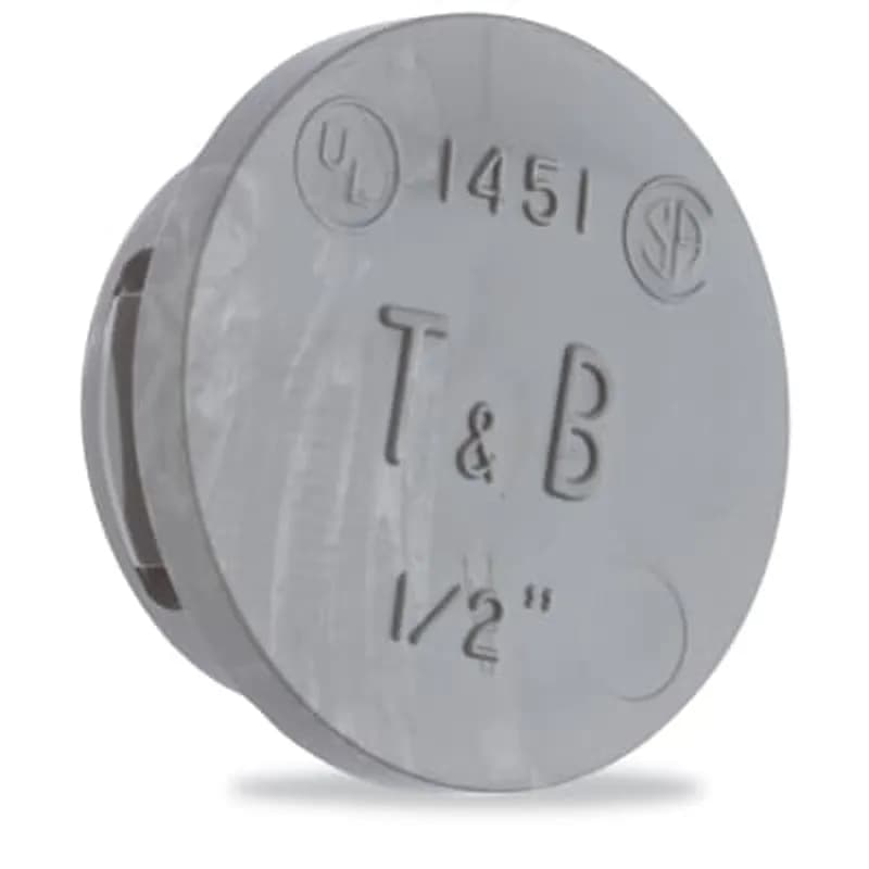ABB - Installation Products 1455 - 1-1/2 Inch Non Metallic Knockout Plug, Thermoplastic for Use with Rigid/IMC Conduit