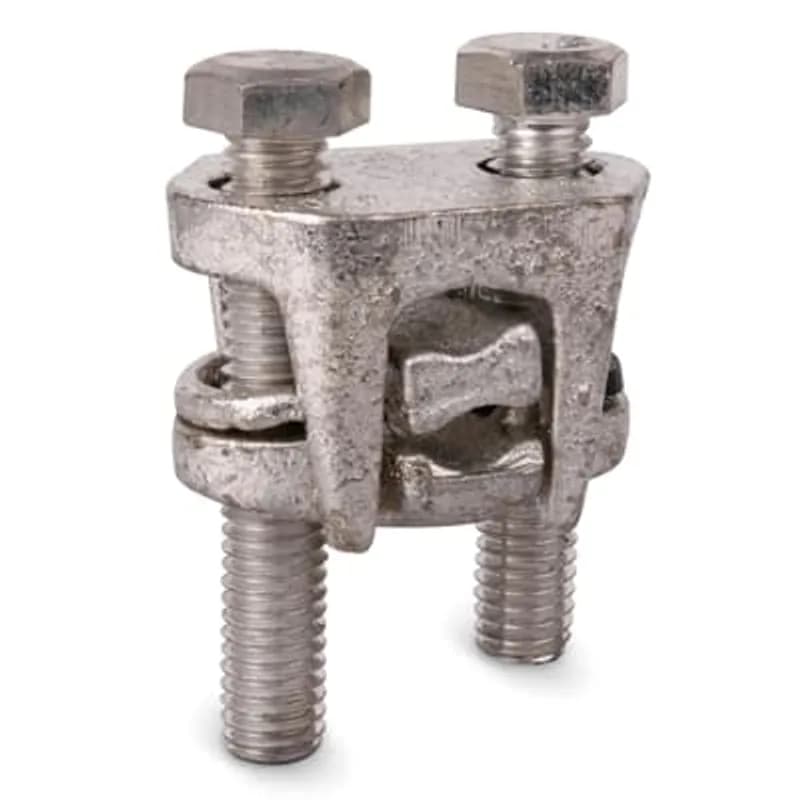 ABB - Installation Products 2B40PW - Aluminum Type 2BPW - Two-Bolt Connector with Spacer for Wire Range Main: 4/0-6 - 4/0-1/0 Tap: 4/0 Str-1/0 Sol. - 4/0 Str.-1/0 Str., Bolt Size 9/16