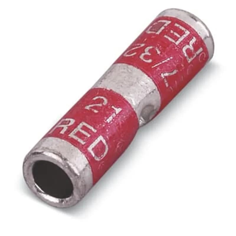 ABB - Installation Products CSP2 - Type CSP Copper Splice, Short Barrel, Max 35kV, Wire Size 3-2 Str, Tin Plated, Die Color Code Brown