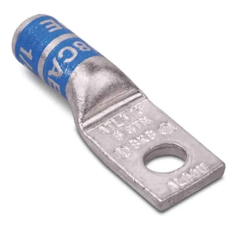 ABB - Installation Products ATL20-38 - Type ATL Aluminum One-Hole Lug, Max 35kV, Wire Size 2/0 Str, 3/8 Inch Bolt Hole, Tin Plated, Die Color Code Olive