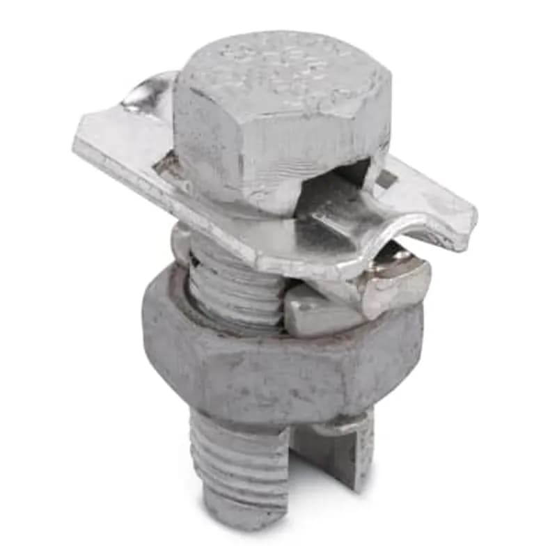 ABB - Installation Products 10AAW - Type AAW Aluminum Split-Bolt Connector with Spacer and Washer for Use on Aluminum, ASCR Conductors. Conductor Range for Equal Main and Tap 2/0 Str.-2 Sol.