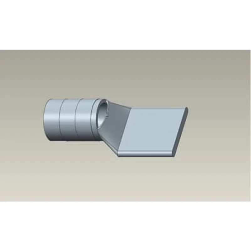 Copper Blank Tongue Lug, Standard Barrel, Peep Hole, Max 35kV, Wire Size #1 AWG, Silver Plated, Die Color Code Green, Die Code 37