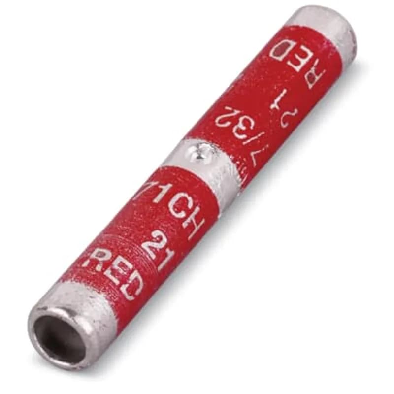 ABB - Installation Products CU20 - Type CU Copper Splice, Long Barrel, 2-1/8 Inch Length, Max 35kV, Wire Size 2/0 Str, Tin Plated, Die Color Code Black