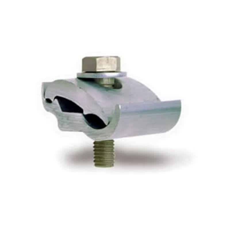 ABB - Installation Products PAE2-335-79 - Extended Parallel Groove Clamp, Aluminum Hardware, 2 Screws, Pre-filled with Contax inhibitor, Conductor Range Main 6 Solid - 1/0 ACSR, TAP 6 Solid - 1/0 ACSR. 2.5 inches.
