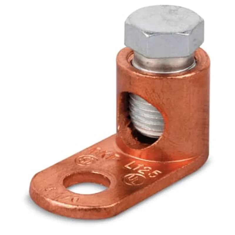 ABB - Installation Products L125H - Type L - Copper Single Conductor, One-Hole Mount, Hex, Conductor Range 8 Sol-1/0 Str, Length 1-1/2 Inches, Width 47/64 Inch, Height 3/4 Inch