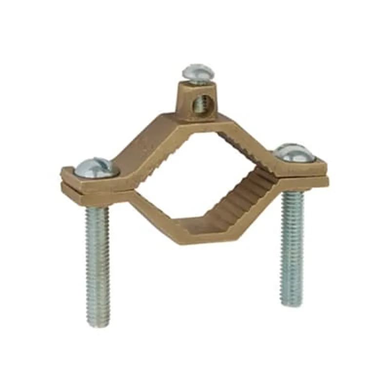 ABB - Installation Products J2-BB - Cast Bronze Ground Clamp for Wire Range 10 - 2, Water Pipe Size 1 1/4 - 2