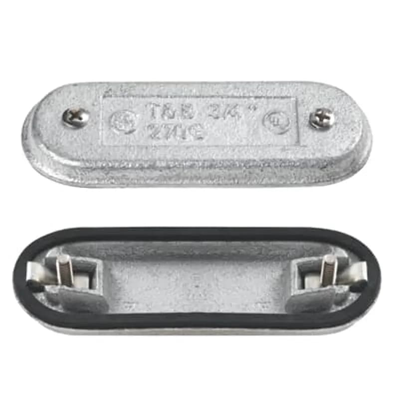 ABB - Installation Products 280F - Form 8, 3/4 Inch Gray Iron Conduit Body Cover and Neoprene Gasket