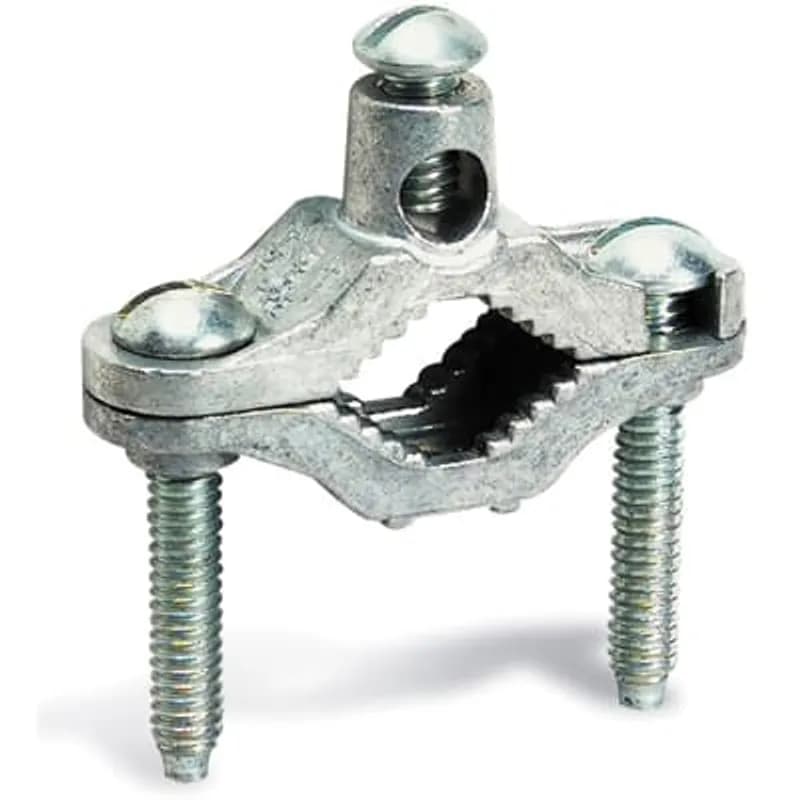 ABB - Installation Products BJ1 - Die-Cast Ground Clamp for Wire Range 10 - 2, Water Pipe Size 1/2 - 1
