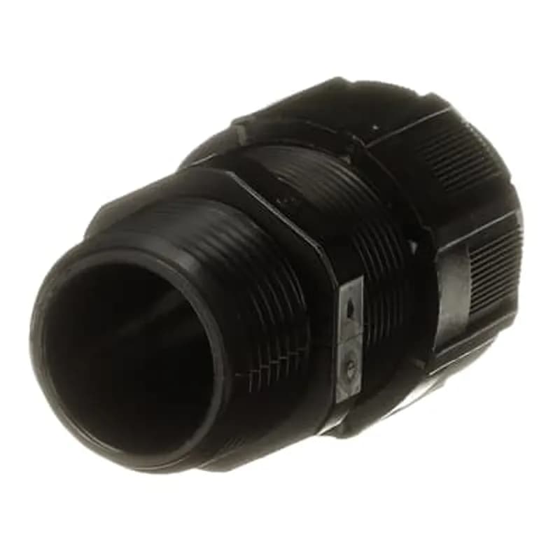 ABB - Installation Products 2931NM - Liquidtight Strain Relief Connector, Straight, 3/4 Inch NPT Thread, Cable Range 0.310 Inch/7.9mm to 0.560 Inch/14.2mm, IP65 Rating, UV Resistant Polyamide 6.6 Body, Black