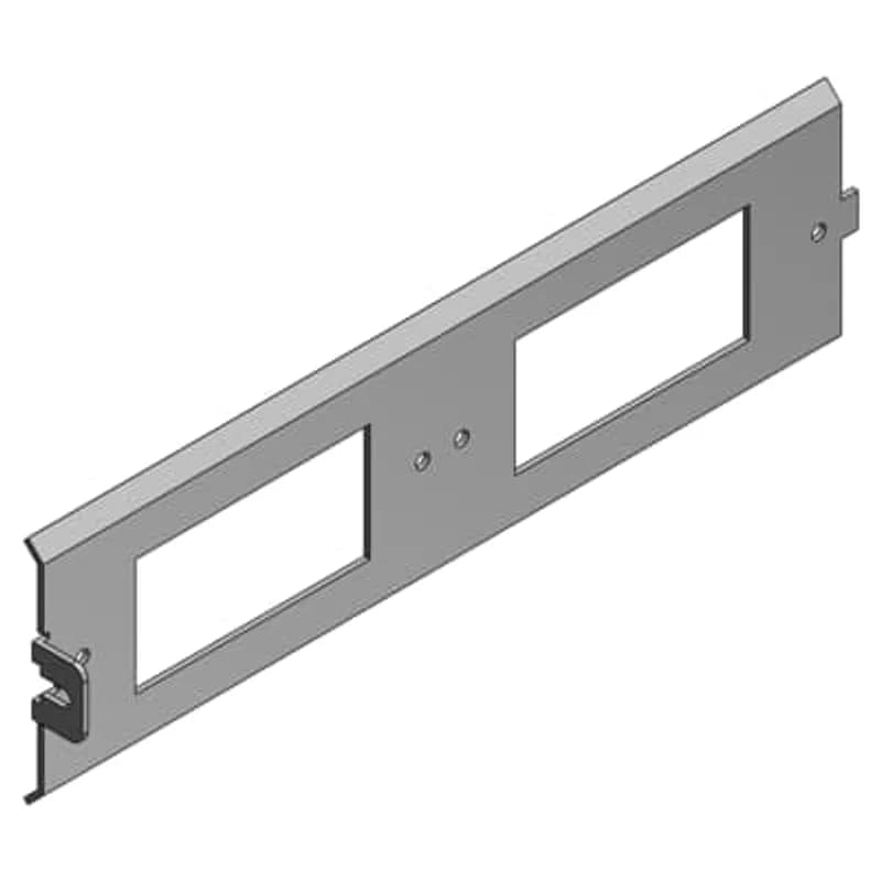 Access Floor Module Cover, Galvanized Steel, GFCI Cover Sloped 45 Degrees, Power Panel