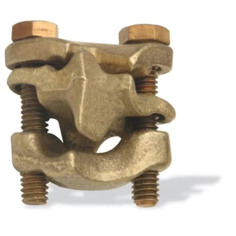 ABB - Installation Products XT12P - Cross Tap Clamp, Tin Plated, Conductor Range Main 4/0 - Stranded AWG 3/0 - 2 ACSR TAP 2 Stranded - 6 Solid 2-6 ACSR.