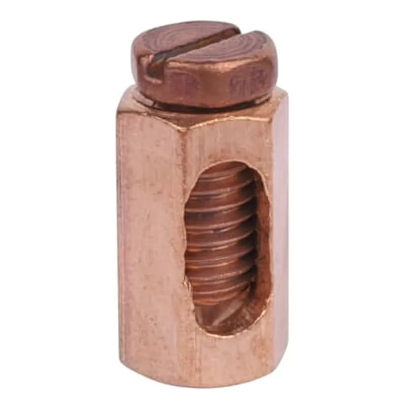 ABB - Installation Products 2NPW - Copper Type NPW - Service Entrance Connector for Wire Range ACSR 4 to 8, Copper 6 Solid to 2 Stranded,Tin plated to resist corrosion with Tin plated Phosphor bronze washer to protect the conductor and evenly distribute pressure