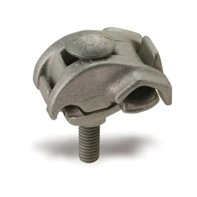 ABB - Installation Products PAA4009 - Aluminum Type PAA - Two Bolt Aluminum Parallel Groove Clamp for Wire Range Main: 336.4-1/0, 1/0-6 AR ASCR 400-1/0 Str., 1/0-6 AR AL/CU, Tap: 336.4-1/0 ASCR 400-1/0 Str. ALCU, Prefilled with Oxide Inhibitor.