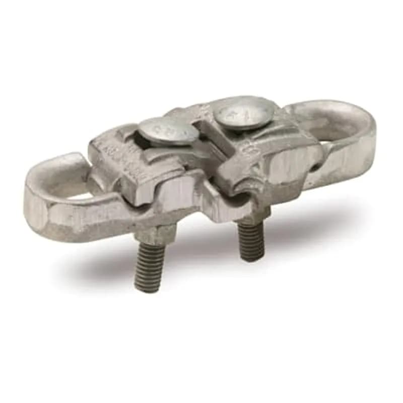 ABB - Installation Products MS4 - Aluminum Type MS - Neutral Span Clamp for Wire Range ACSR Main 4/0-4, Tap 1/0-6 AWG Main 4/0 Str.-2 Sol., Tap 1/0 Str.-6 Sol.