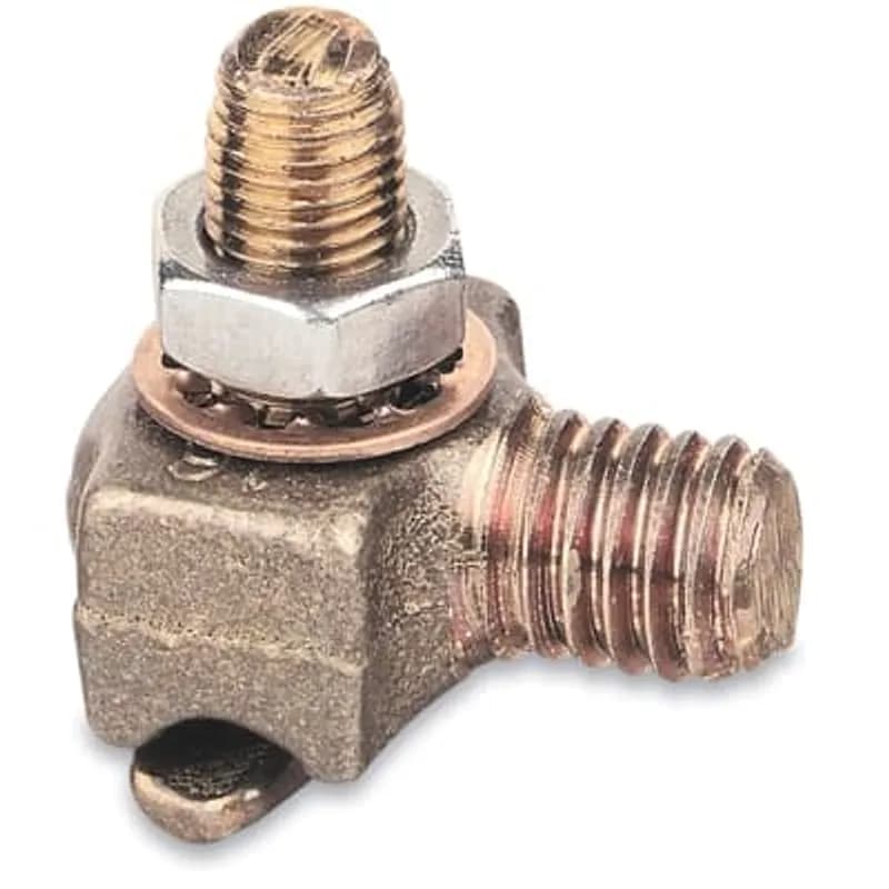 ABB - Installation Products TTC2 - Transformer Tank Ground Connector for Wire Range 2/0 Stranded - 8 Solid, Stud Size 1/2-13 UNC-2A. 1-51/64 X 1-9/64 X 1-21/32 inches.