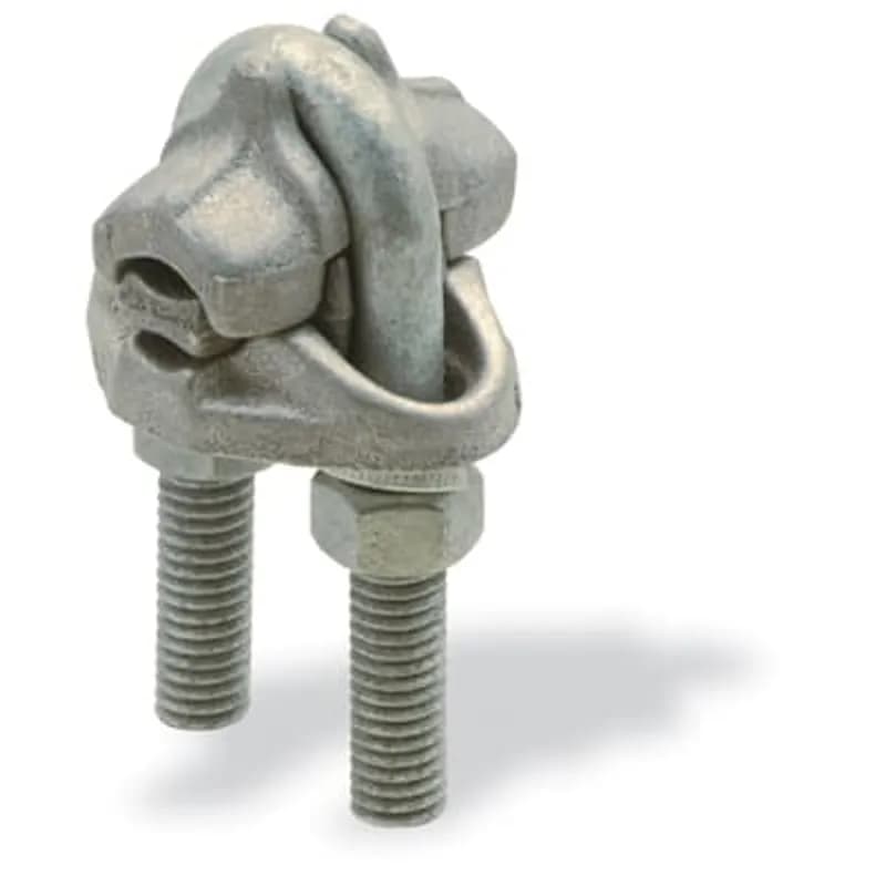 ABB - Installation Products DLC2106 - Type DLC - Single U-Bolt Aluminum Fittings for Wire Range Main AWG or kcmil 2/0 Stranded - 6 Solid, ASCR Main 2/0 - 6. 1-7/8 inch wide X 1-1/2 inch long X 3-1/4 inch high
