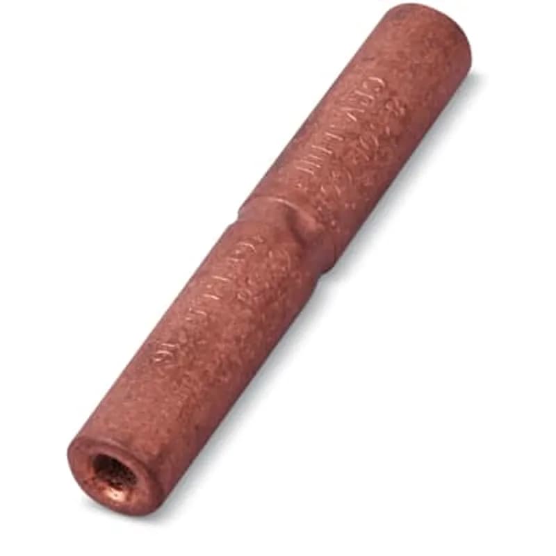 ABB - Installation Products CTS4 - Copper Full-Tension Distribution Compression Splice for Wire SIze: #4 Solid Copper, Dies: U162, TB, P. Length 5-1/2 inch, Diameter 3/8 inch.