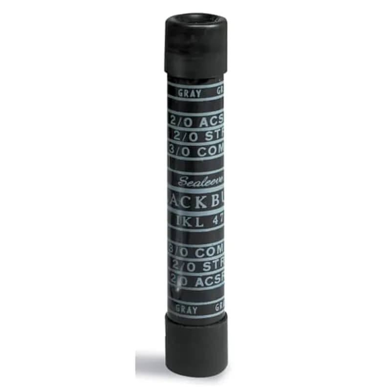 ABB - Installation Products IKL67 - Aluminum 4 inch Service Entrance Compression Splice for Wire Range - Pink End: 4/0 ASCR, 4/0 STR, 250 CPT, 4/0 CPR. Gray End: 2/0 ASCR, 2/0 STR, 3/0 CPT, 2/0 CPR. Installing Dies: TX 249 840 (EEI 11A). Compound and Capped. includes 5-7/16 inch Sleeve
