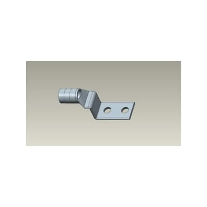 Copper Two-Hole Lug, Standard Barrel - Top Stacking, Peep Hole, Max 35kV, Wire Size 500 kcmil, 1/2 Inch Bolt Size, 1-3/4 Inch Hole Spacing, Tin Plated, Die Code 87, Die Color Code Brown