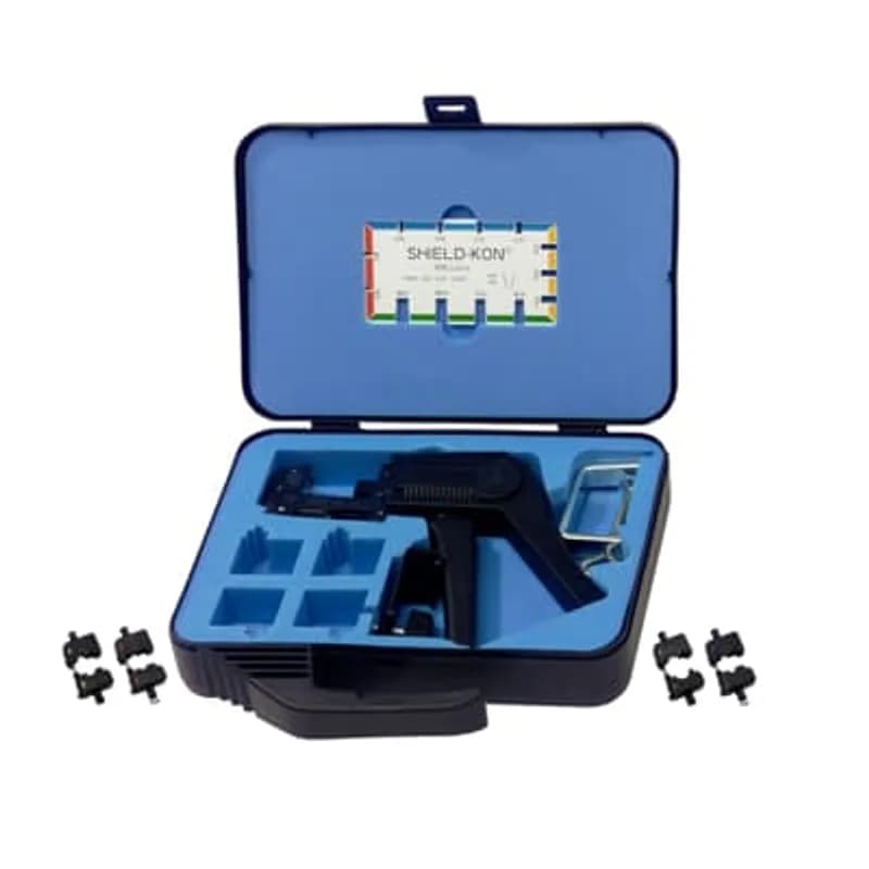 ABB - Installation Products ERG740-01 - Ergonomic Hand Crimp Tool Kit - Same as ERG740, Includes Plastic Case, Benchmount Stand, RSK-Lehre Guage and Four Metal Dies D-D101A, D-201C, D-301J, D-401M