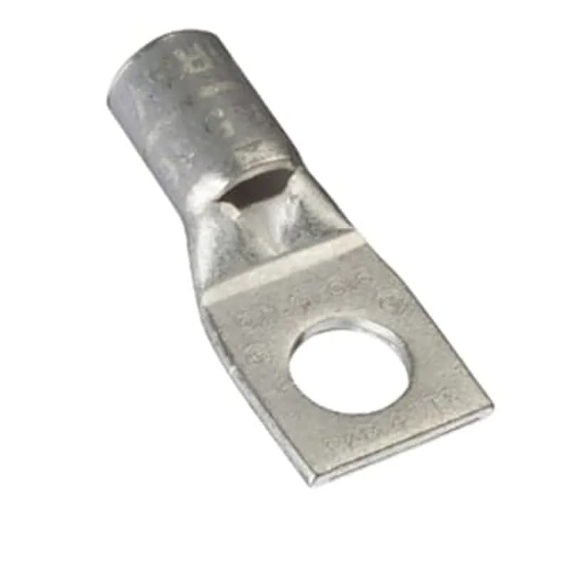 ABB - Installation Products CTL4-516-B1-6 - Copper One-Hole Lug, Short Barrel, Max 35kV, 4 Str. Wire, 5/16 Bolt Size, Tin Plated, Die Color Code Gray, Quantity 6