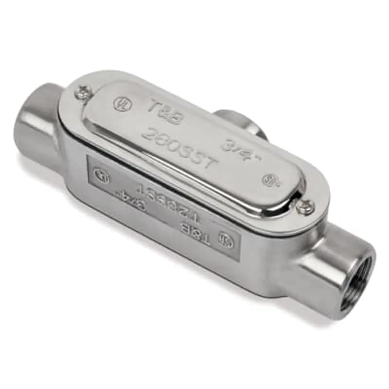 ABB - Installation Products T68SST - 2 Inch 316 Stainless Steel Form 8 (T) Conduit Body, Cover and Gasket with Polished Finish