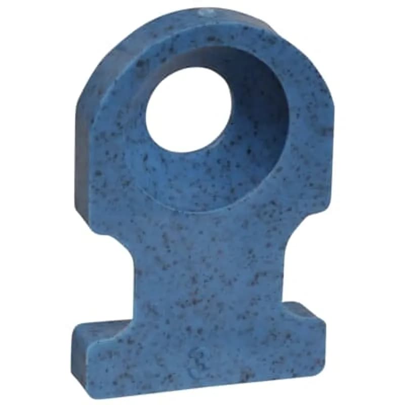 Low-Profile Detectable Mounting Base, Detectable Blue Nylon 6.6, Length of 19.1mm (0.75 Inches), Width of 12.7mm (0.50 Inches), Height of 3.05mm (0.12 Inches), Screw Mounting Method, #8 Screw, 100 Pack