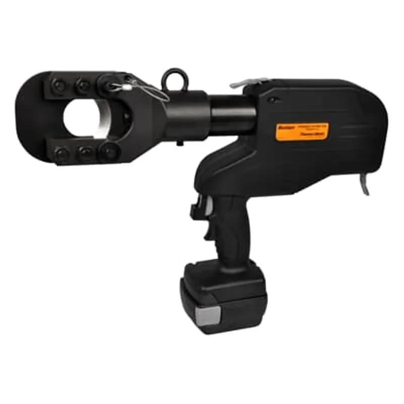 ABB - Installation Products TBM58PCTS-LI - Lithium-Ion Battery Powered Cutting Tool for Cutting Up to 1 1/2 inch O.D. Copper, Aluminum and ASCR. Cuts Rebar and Ground Rod Up to 5/8 inch and Wire Rope Up to 3/4 inch. 17.5 x 2.5 x 13 inch. Weight 14.6 pounds with Battery