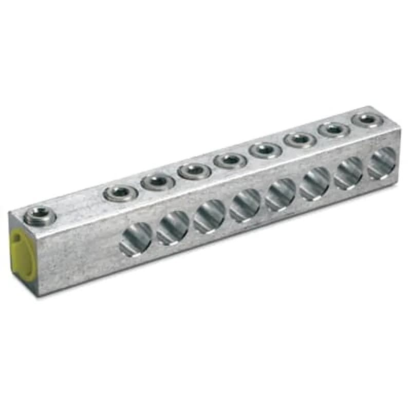 ABB - Installation Products ABW 8350-1 - Aluminum Quick Disconnect Transformer Connectors - ABW In-line bar, cable range 12-350, length 10-9/16 in, boot no. SB 2160, stud size 1, outlets 8