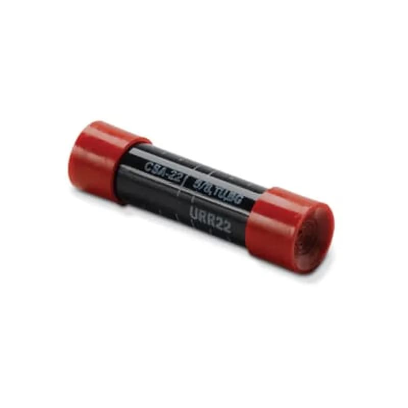 ABB - Installation Products URB 26 SP - Aluminum 2-3/4 inch Service Entrance Compression Splice for Wire Range, End A: 2 ACSR, 1-2 Stranded, Blue, End B: 6 ACSR, 6 Stranded, 4 Solid, Blue, Die: 5/8, with Seal Plug.