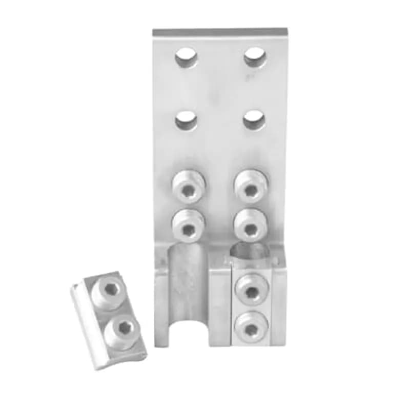 ABB - Installation Products ZBK 3037 C - Aluminum Lay-In Transformer Spade Connectors - ZBK Series, conductor range 1/0-750, mount holes 6, outlets 6, with Oxide Inhibitor, Length 5.098 inches