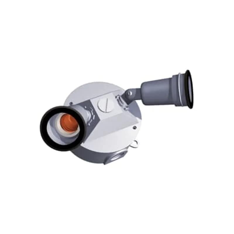 ABB - Installation Products S212G - Kit, Two LampHolder Round Box, Volume 16 Cubic Inches, Diameter 4-1/8 Inches, Hub Size 1/2 Inch, Silver, Aluminum, One Tapped Hole, with Gasket, Screws, and Plugs