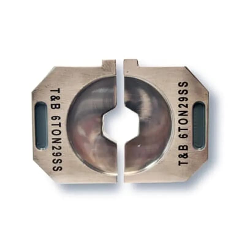 ABB - Installation Products 6TON29SS - Stainless Steel Hex Die for 6-Ton TBM6PCR-LI, TBM62PCR-LI, TBM62CR-LI and TBM6UNICR-LI Tools for #4 CU, #6 Al, Die Color Gray, Die Code 29