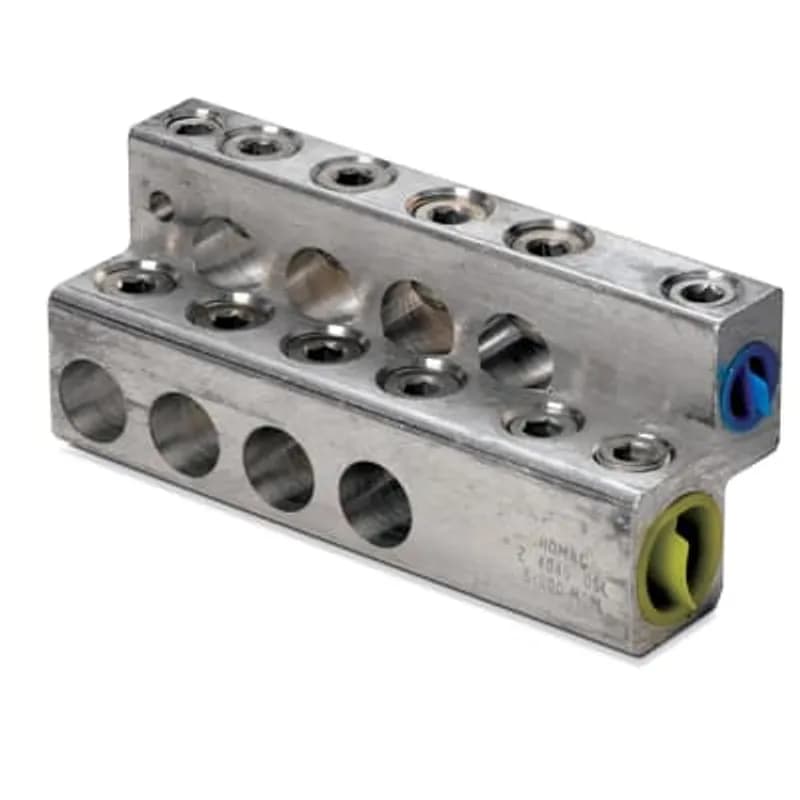 ABB - Installation Products Z 4045 USL - Aluminum Universal Quick Disconnect Transformer Connectors - Z-USL Series, cable range 6-500, length 6-13/16 in, height 2-7/8 in, stud type 5/8 & 1, outlets 8